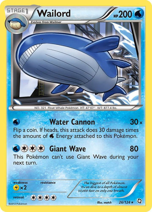 Wailord #26 HOLOFOIL Dragons Exalted