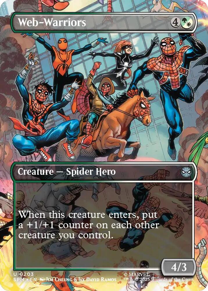 Web-Warriors (Borderless) #203 FOIL Marvel's Spider-Man