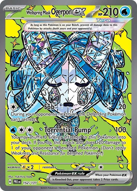 Wellspring Mask Ogerpon EX #152 SV: Prismatic Evolutions