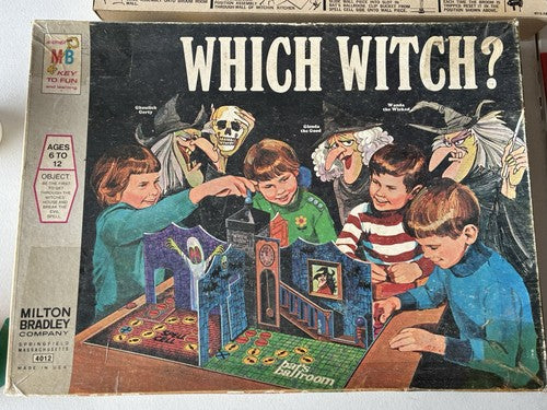Which Witch? Board Game (1971) (2 broken player pieces)
