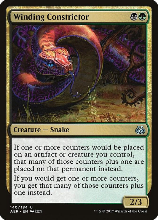Winding Constrictor #140 FOIL Aether Revolt