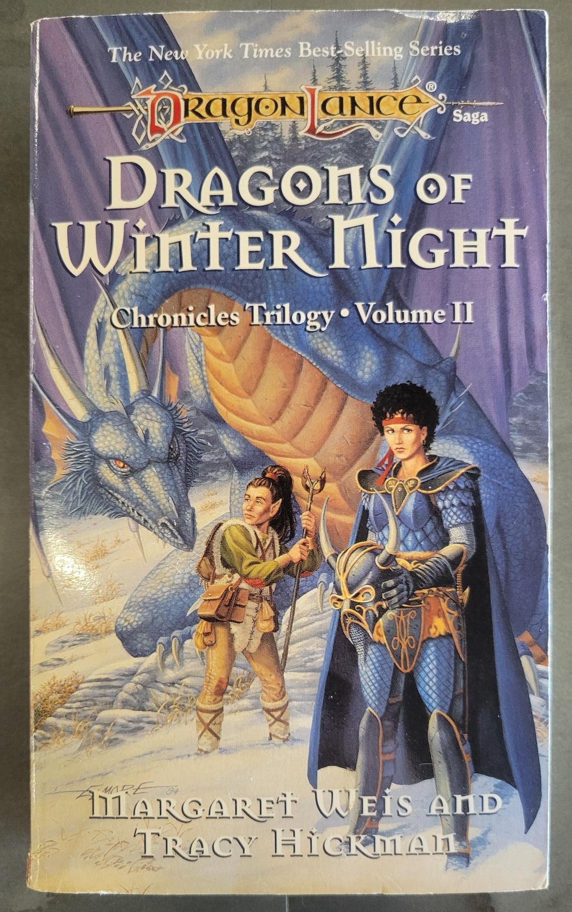 Dungeons & Dragons Dragonlance Dragons of Winter Night (Chronicles #2) (1985) 26th Printing