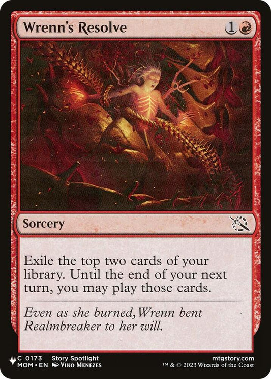 Wrenn's Resolve #173 The List Reprints