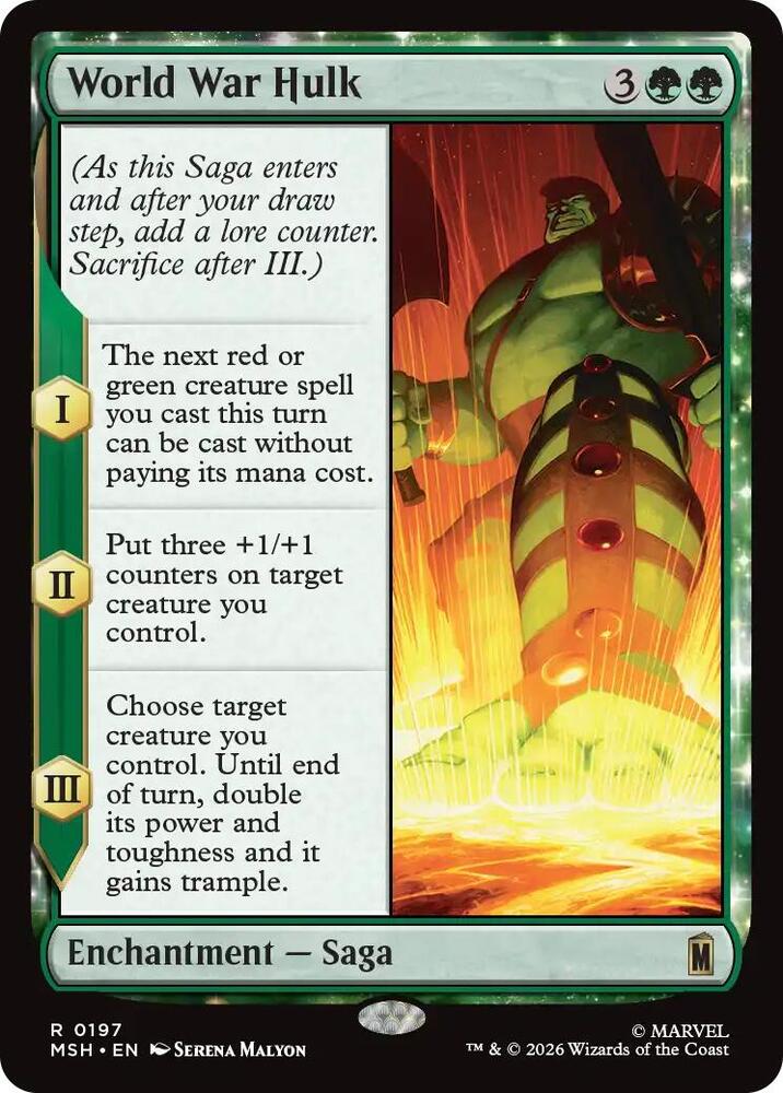 World War Hulk #197 FOIL Marvel Super Heroes