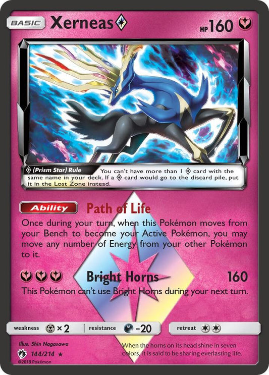 Xerneas Prism Star #144 SM - Lost Thunder