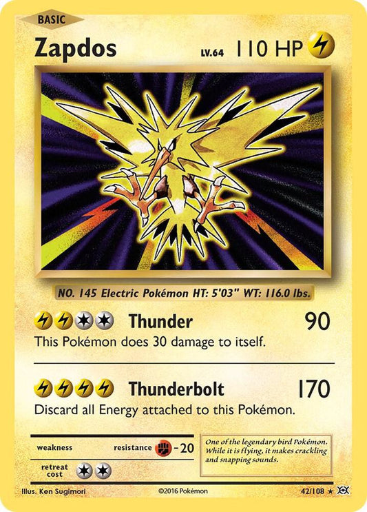 Zapdos #42 HOLOFOIL XY - Evolutions