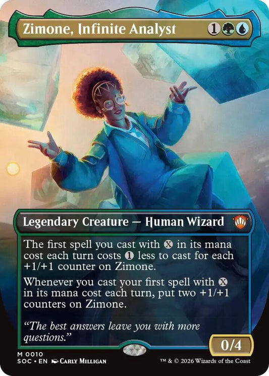 Zimone, Infinite Analyst (Borderless) #10 Commander: Secrets of Strixhaven