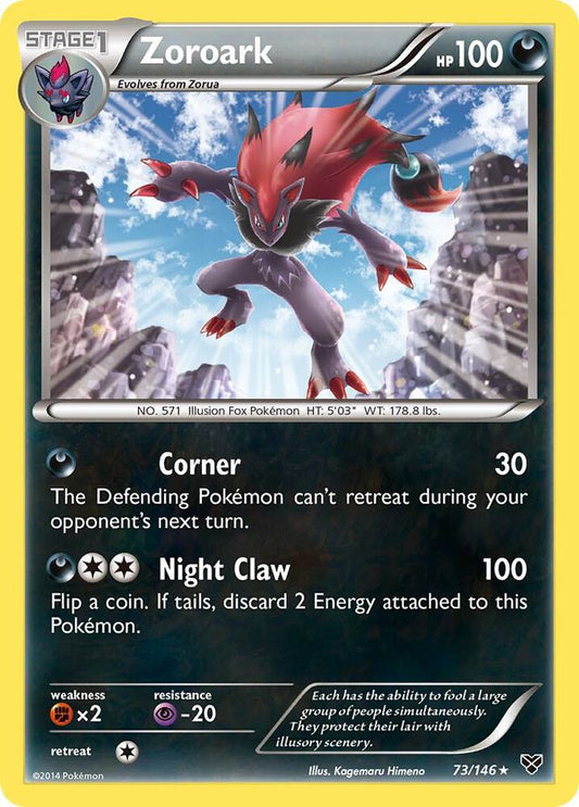 Zoroark #73 HOLOFOIL XY Base Set