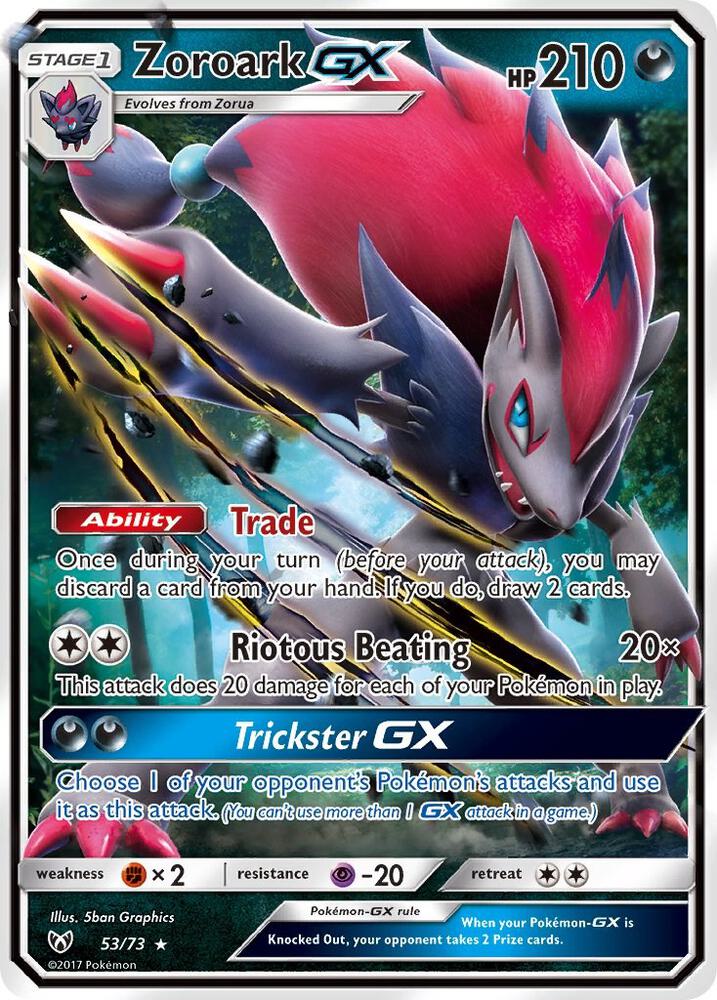 Zoroark GX #53 Shining Legends